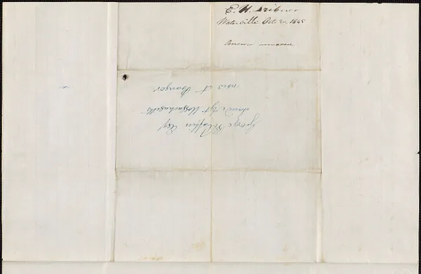 E.H. Scribner to George Coffin, 20 October 1845