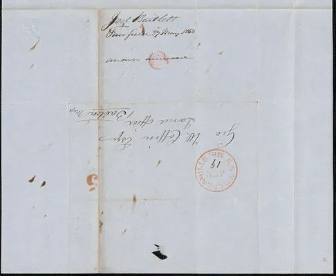 Joel Bartlett to George Coffin, 27 May 1850