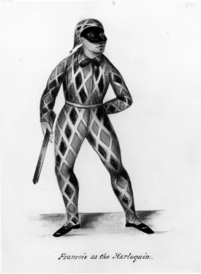 Françoise Ravel as the Harlequin