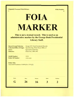 Texas GOP Fundraiser 5/18/90 [OA 5374] [2]