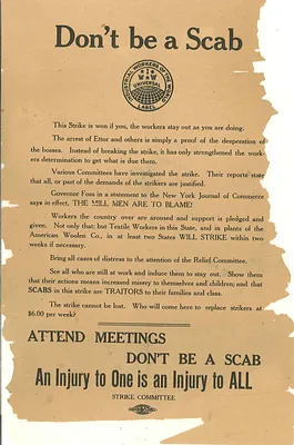 Don't be a scab
