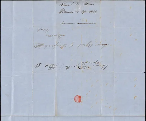 Samuel B. Stone to George Coffin, 25 April 1849