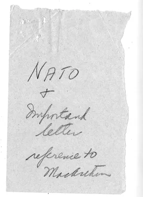 Memorandum from President Harry S. Truman to Averell Harriman with Attached Letter from General Dwight D. Eisenhower to Averell Harriman