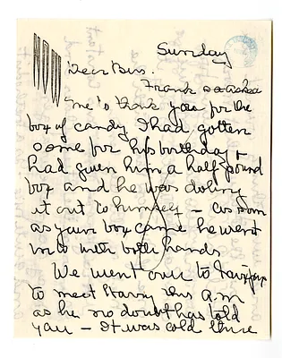 Letter from Natalie Wallace to Bess W. Truman