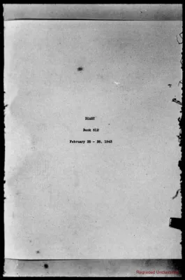 Volume 612, February 25 – February 28, 1943