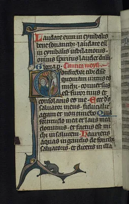 Initial C with Noli me tangere
