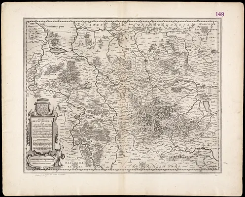 Ducatus Brunsvicensis fere[que] Lunaeburgensis, cum adjacentibus Episcopatibus, Comit. Domin. etc., descriptio geographica