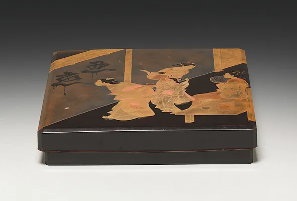 Writing Box with Spitting Courtesan