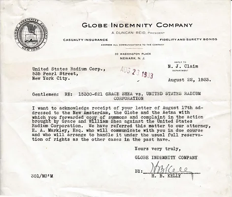 Letters Received, August 22, 1933