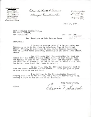 Letters Received, June 17, 1932