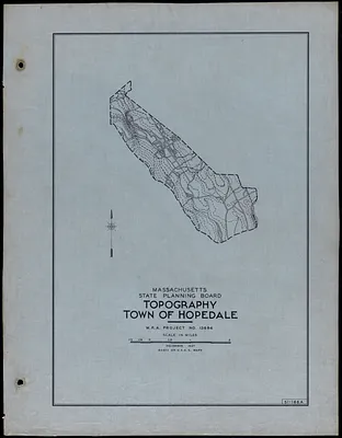 Topography Town of Hopedale