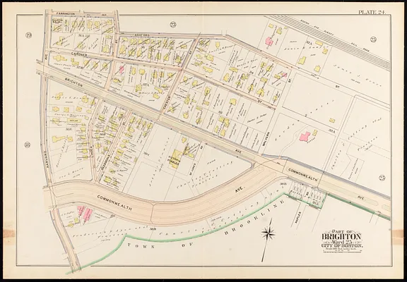 Atlas of the city of Boston, Brighton