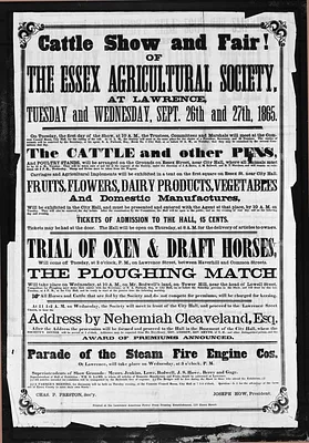 Cattle Show and Fair of the Essex Agricultural Society at Lawrence