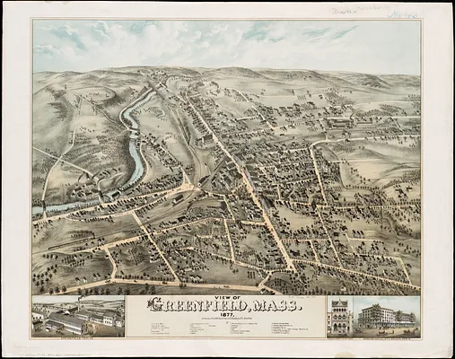 View of Greenfield, Mass