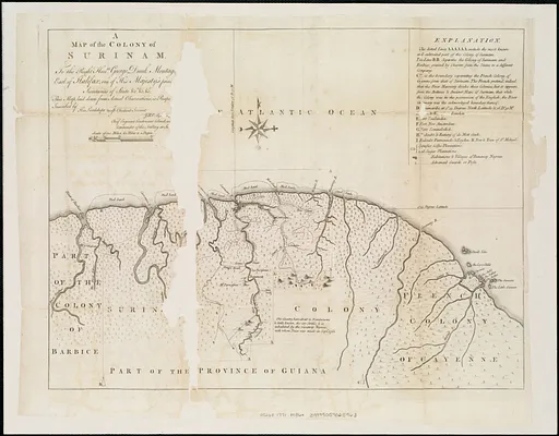 A Map of the Colony of Surinam