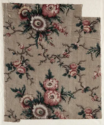Glazed Chintz Fragment