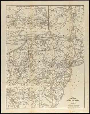 Map second division railway mail service