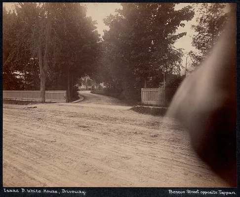 Isaac D. White house driveway, Beacon St. opp. Tappan