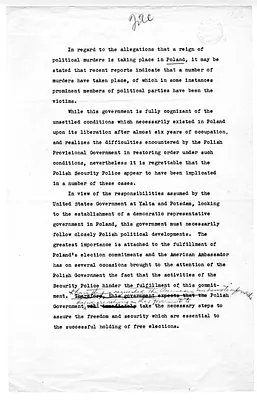 Memorandum on Poland