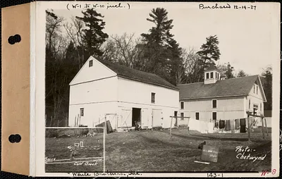 White Brothers Co., 2 barns, Barre, Mass., Mar. 26, 1928