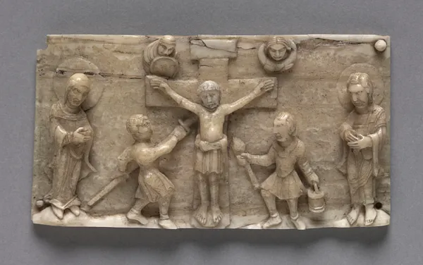 Plaque from a Portable Altar Showing the Crucifixion