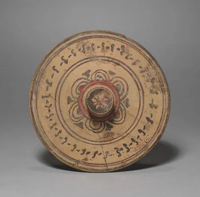 Lid for Two-Spouted Strainer Askos (Flask)