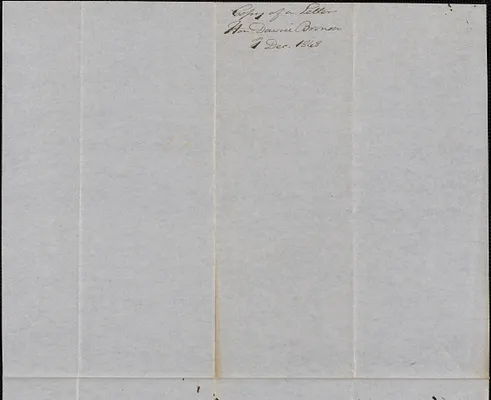 Copy of a letter from George Coffin to David Bronson, 1 December 1848