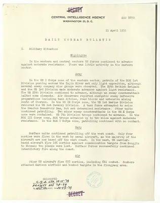 Memorandum, Daily Korean Bulletin