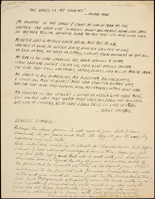 Albert Shott typed letter signed to [Bartolomeo Vanzetti], June 1924