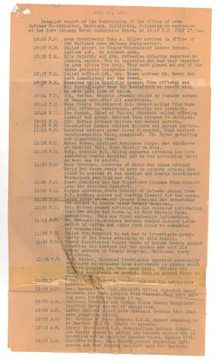 Copy of a Report of the Office of Area Defense Coordinator Martinez, California July 17, 1944