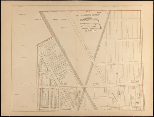 Fire insurance district atlas showing the fire insurance districts of the city of Boston