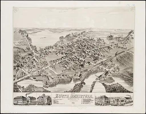 View of South Braintree, Massachusetts