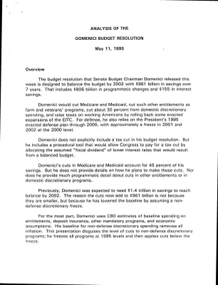 Office of the First Lady: Senate Plan