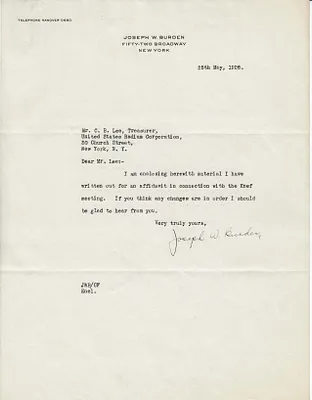 Letters Received to C.B. Lee, May 25, 1926