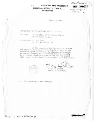 Memorandum from Sidney Souers to the National Security Council
