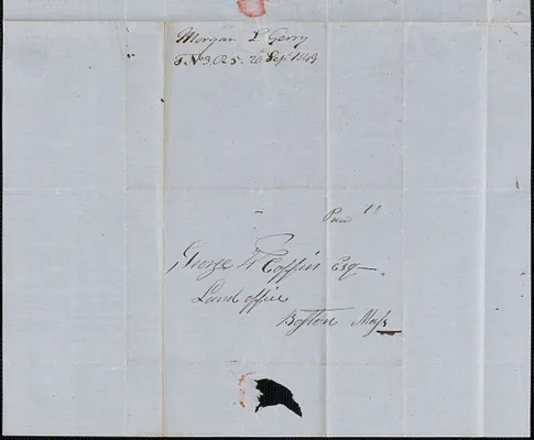 Morgan L. Gerry to George Coffin, 20 September 1849
