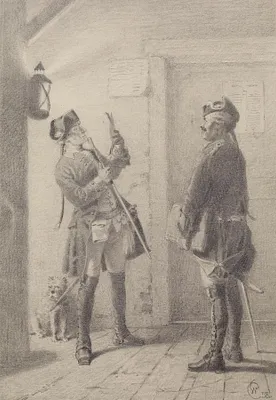 Soldier and Officer Reading