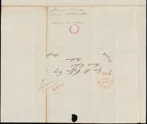 Henry Warren to George Coffin, 30 March 1842