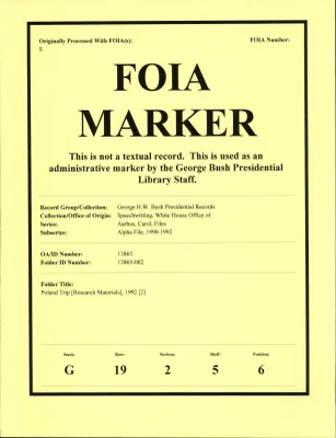 Poland Trip [Research Materials, 1992] [OA 6900] [2]
