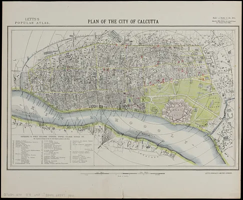 Plan of the city of Calcutta