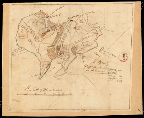 Plan of Gloucester, surveyor's name not given, dated 1794.