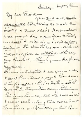 Letter from Madge Gates Wallace to Jessie McDearmon