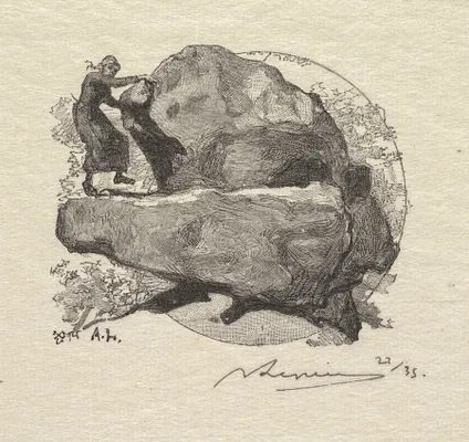 Fontainebleau Forest: The Trembling Rock (La Forêt de Fontainebleau: La roche qui tremble)