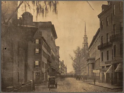 Tremont Street in 1860
