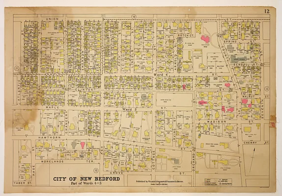 Atlas of the City of New Bedford, Part of Wards 4 - 5, plate 12