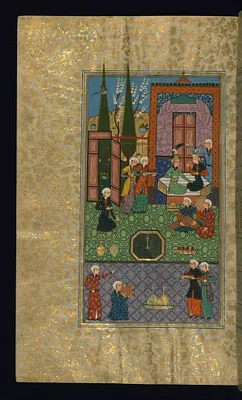 Khusraw and Shirin Enthroned