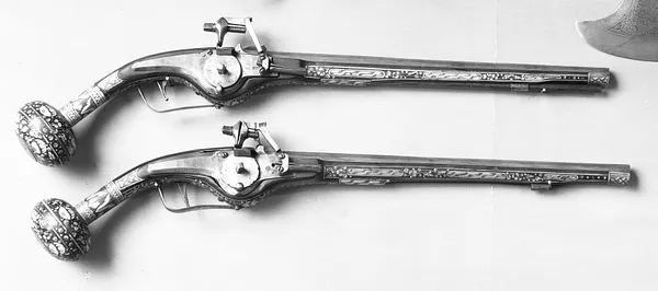 Combination Battleaxe and Wheellock Pistol