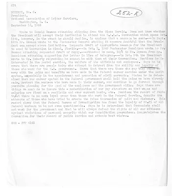 Cross Reference Memorandum