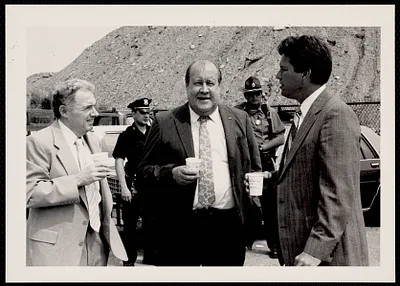 Hugh Collins, New England Shipping Agency; Bob Calder, Boston Shipping Association; and Walter Egee, P&O Nedlloyd