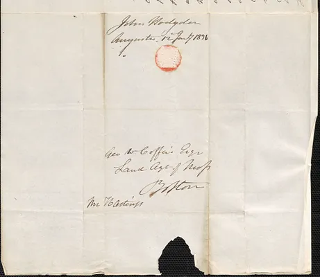 John Hodgdon to George Coffin, 12 January 1836